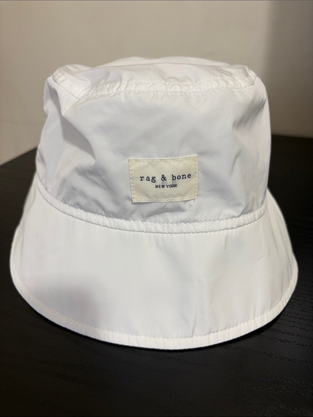 rag & bone White Logo nylon Bucket Hat